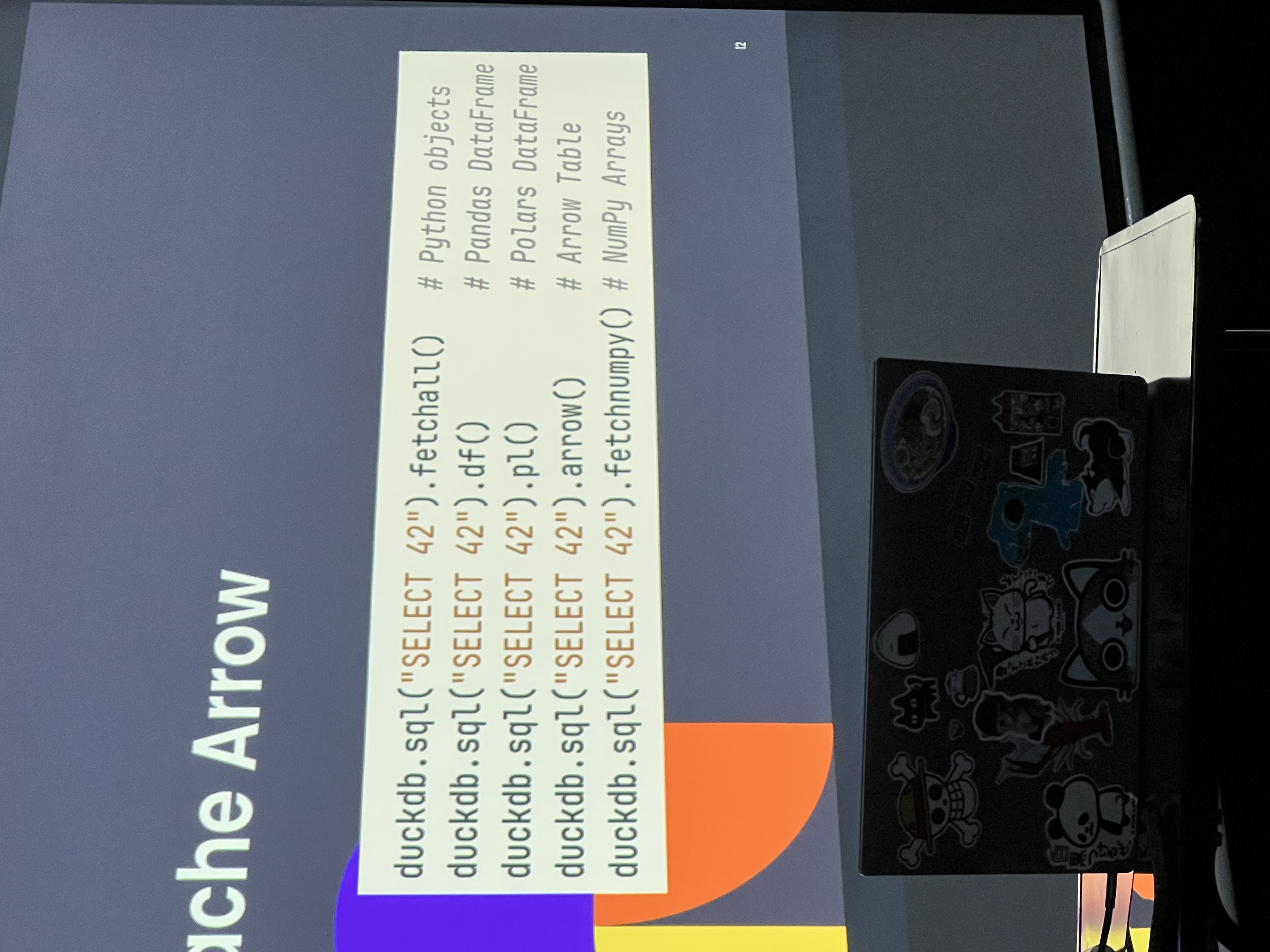 DuckDB output formats